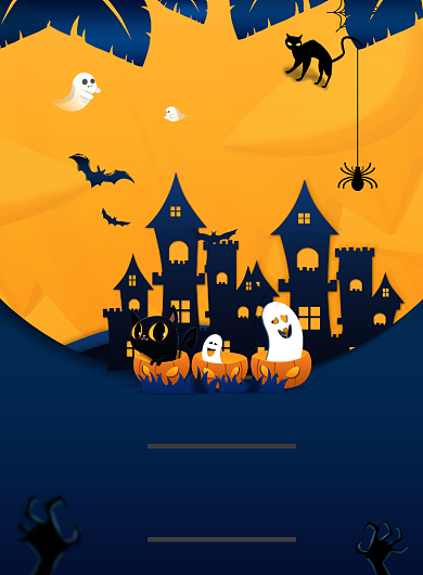 万圣节节日促销印刷海报背景