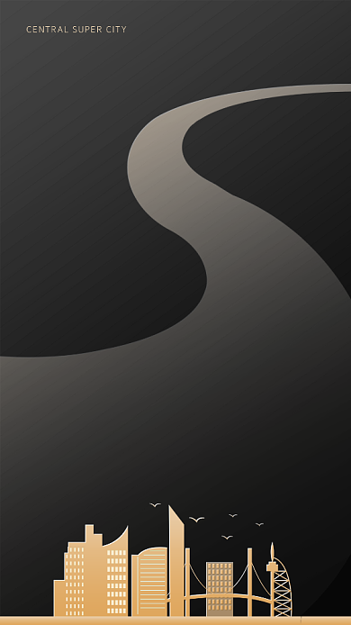 黑金风重阳佳节房地产宣传海报背景