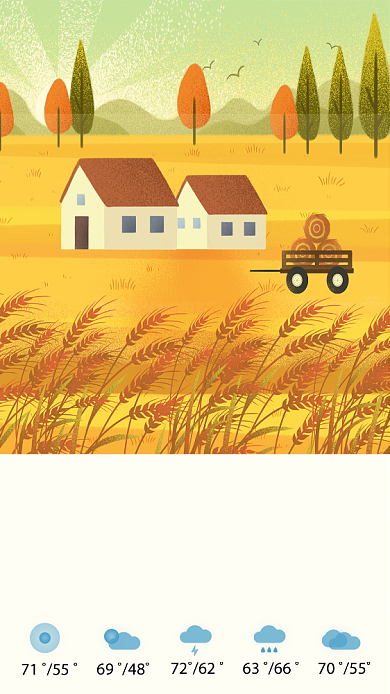 天气手机海报背景