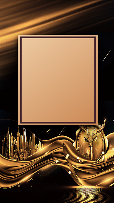 邀请函黑金手机海报背景