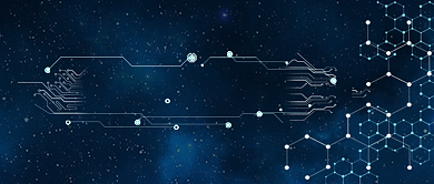 蓝色金融科技未来创意科技首图背景