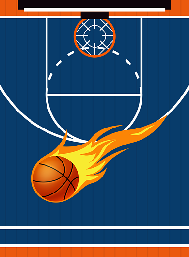 篮球社团招新广告宣传海报背景