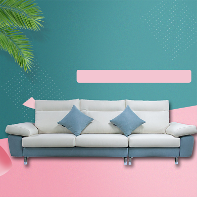 北欧极简风沙发淘宝直通车背景