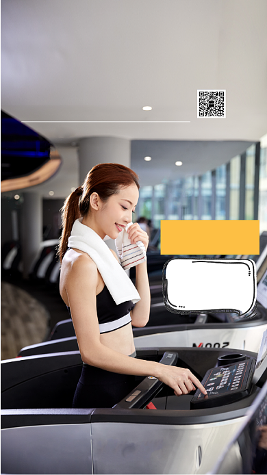 健身招生手机海报背景