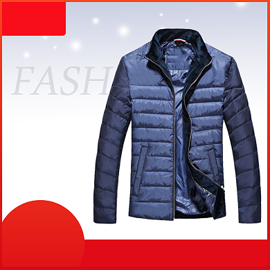 淘宝男装羽绒服主图直通车背景