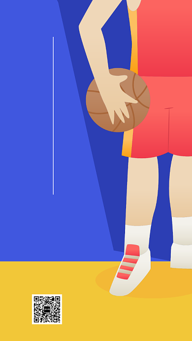 简约风篮球社招新海报背景