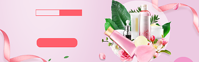 美妆促销海报banner背景