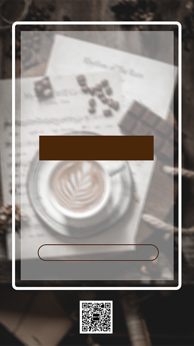 精美棕色咖啡巧克力美食促销手机海报背景