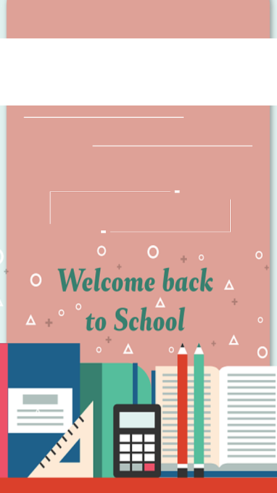 新学期文具促销海报背景