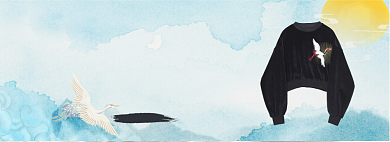 国潮特惠淘宝banner背景