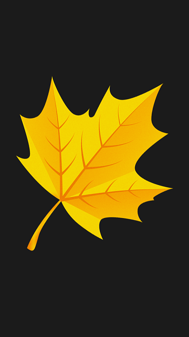 枫叶插画简约壁纸背景