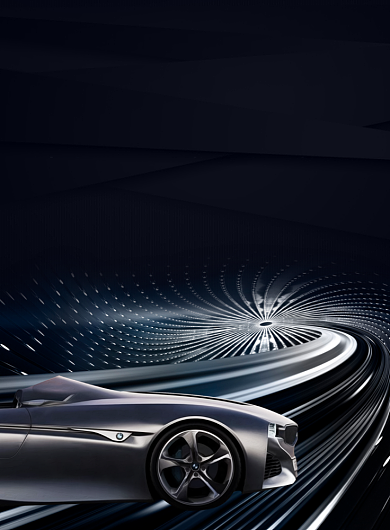 简约时尚黑汽车保险促销海报背景