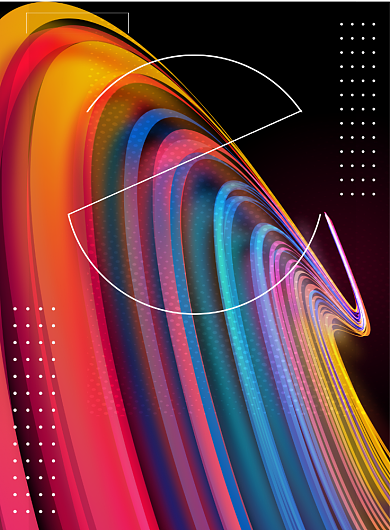 简约几何狂欢音乐节印刷海报背景