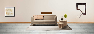 清新双十二实木家具促销banner背景