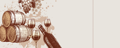 红酒优惠券背景