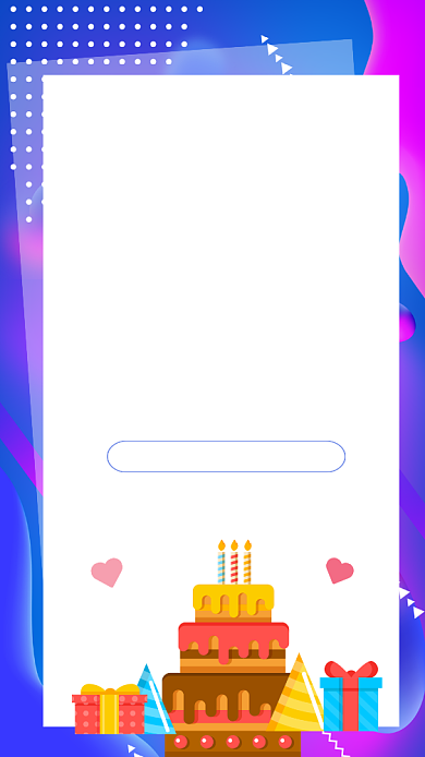 公司美女小心心生日祝福手机海报背景