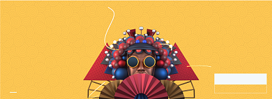 国潮当道淘宝banner背景