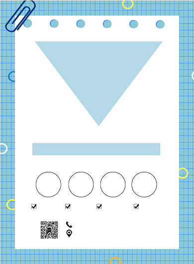 蓝色扁平化时尚考研培训招生宣传海报背景