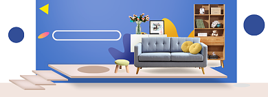 家装家具特惠大促海报banner背景