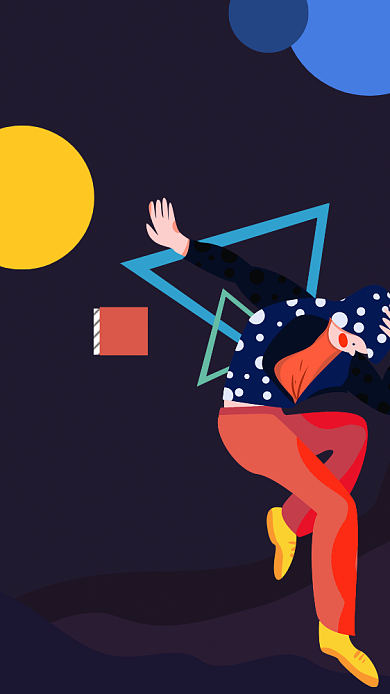 热血街舞火热招生手机海报背景