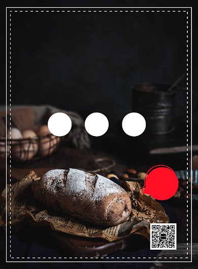 简约创意欧式面包烘培美食海报背景