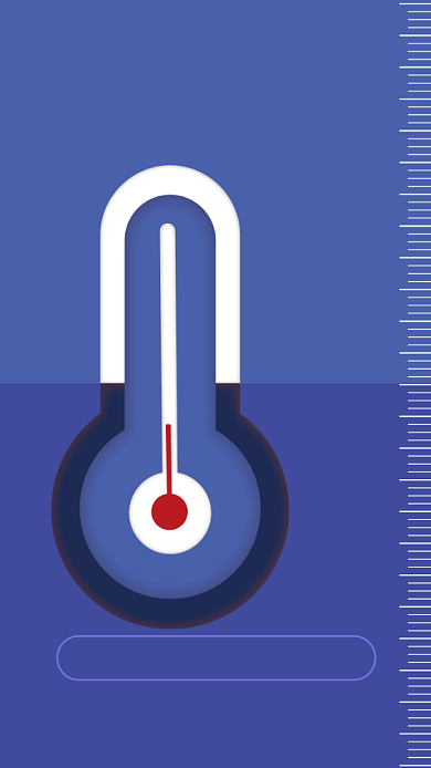 降温通知手机海报背景