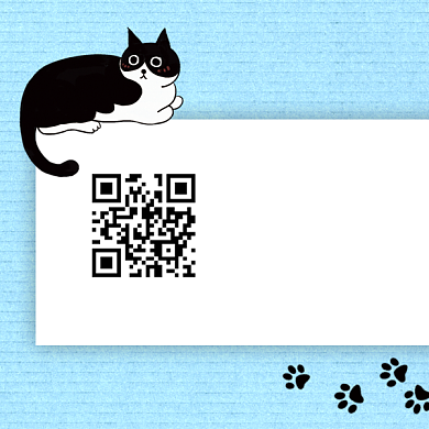 宠物店二维码背景