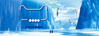 淘宝天猫冰雪节户外运动工具促销海报背景