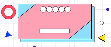白色格子底纹几何图形孟菲斯风简洁年终总结微信公众号素材图片背景