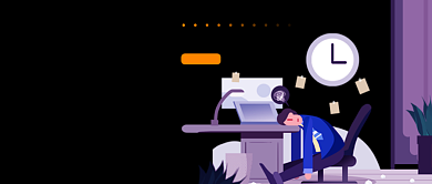 简约插画风996热点公众号首图背景