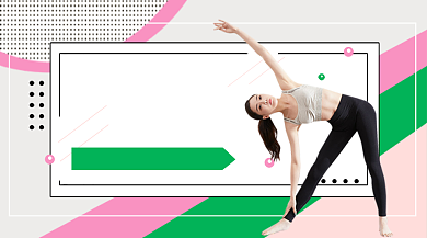 扁平瑜伽课程公众号首图背景