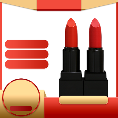 女王节大促口红促销主图直通车推广图背景