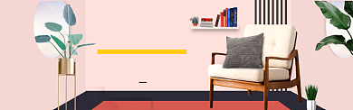 家装家具特惠大促海报banner模版背景