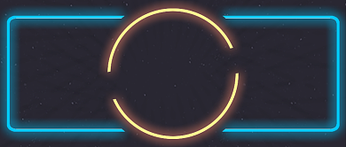 金融科技简约发光灯管艺术字公众号首图背景