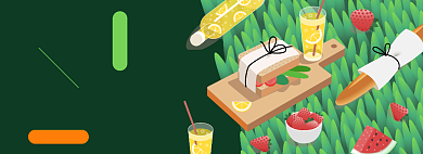 春季食物淘宝店电商banner图背景