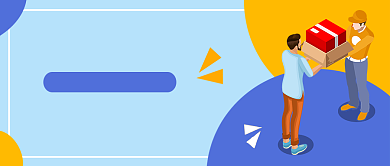 扁平外卖送达无须担忧公众号首图背景