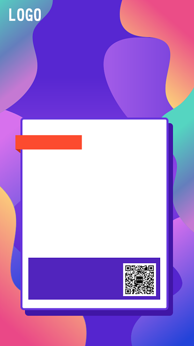 扁平风电商培训手机海报背景