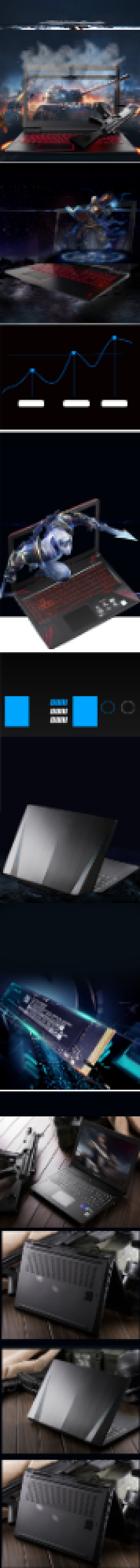 黑色酷炫商务办公游戏笔记本电脑详情页背景