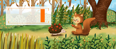 立秋漫画插画公众号首图背景