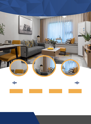 简约酒店民宿宣传促销海报背景