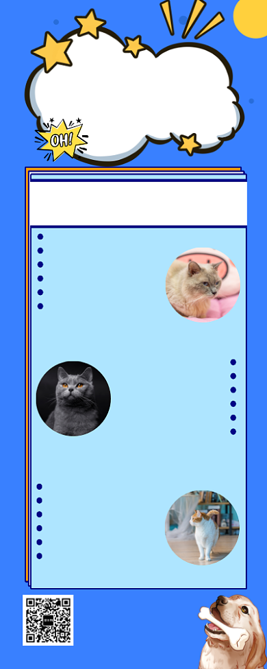 宠物医院宠物护理寄养美容长图海报背景