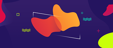 省钱那些事紫色扁平新媒体配图背景