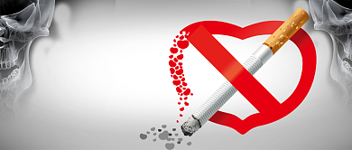 灰色世界无烟日公益首图背景