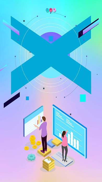 智能时代移动互联网海报背景