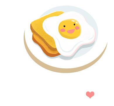 生活粉色可爱鸡蛋卡通朋友圈封面背景