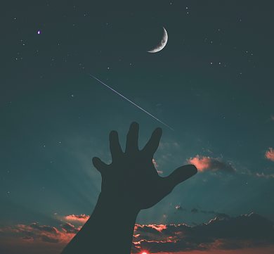 夜晚星空旅行时光朋友圈封面背景