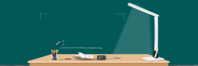 开学季教育招生文具促销海报背景