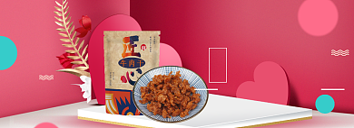 食物牛肉干海报banner背景