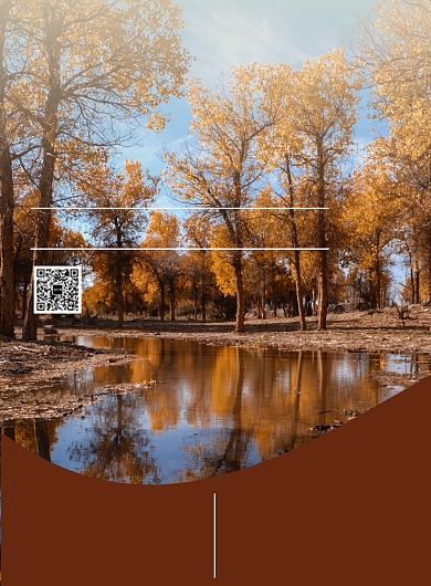 清新秋季旅游度假风景促销海报模板背景