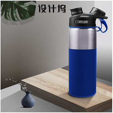 商务时尚水杯保温杯主图背景